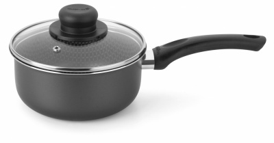 Panela Gourmet com Tampa de Vidro Antiaderente de Alumnio  